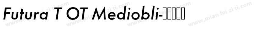 Futura T OT Mediobli字体转换